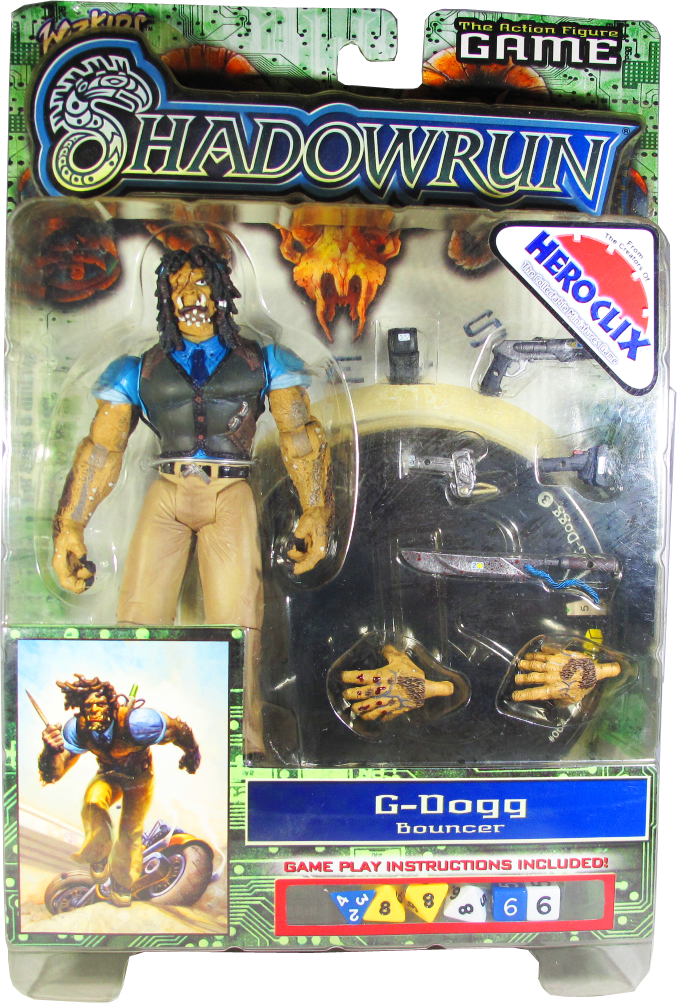 Action Figur - Shadowrun Duels - G-Dogg (Bouncer)