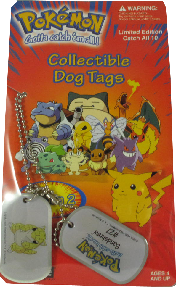 Pokemon Dog Tag Sandshrew #27
