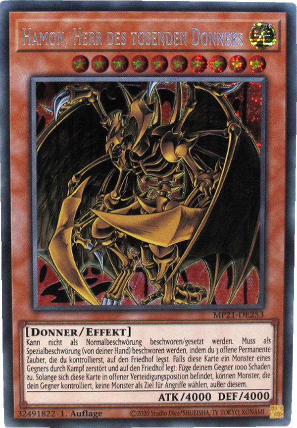 MP21-DE253 Hamon, Herr des tosenden Donners Secret Rare deutsch