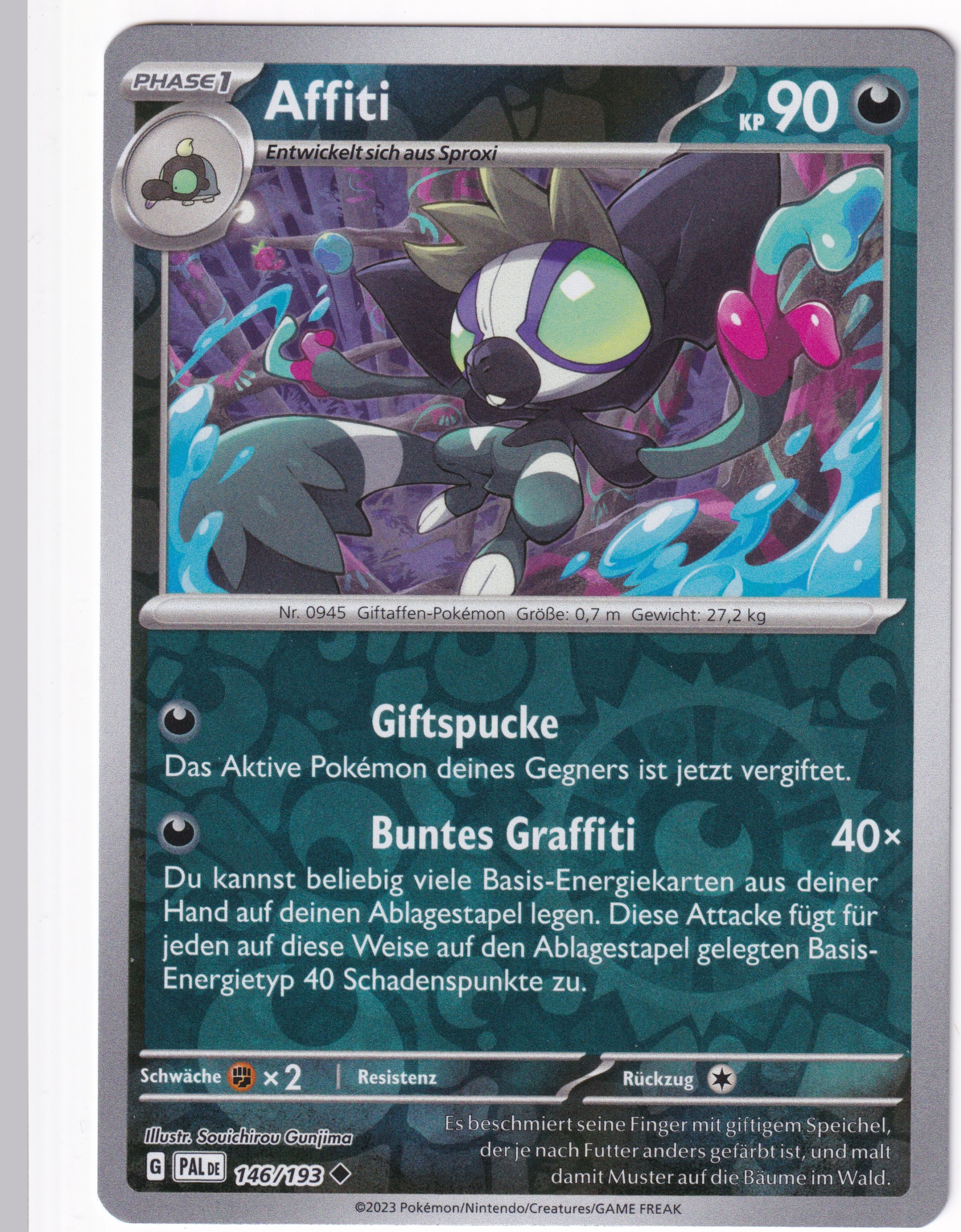 Affiti 146/193 Uncommon Reverse Holo - Entwicklungen in Paldea Deutsch