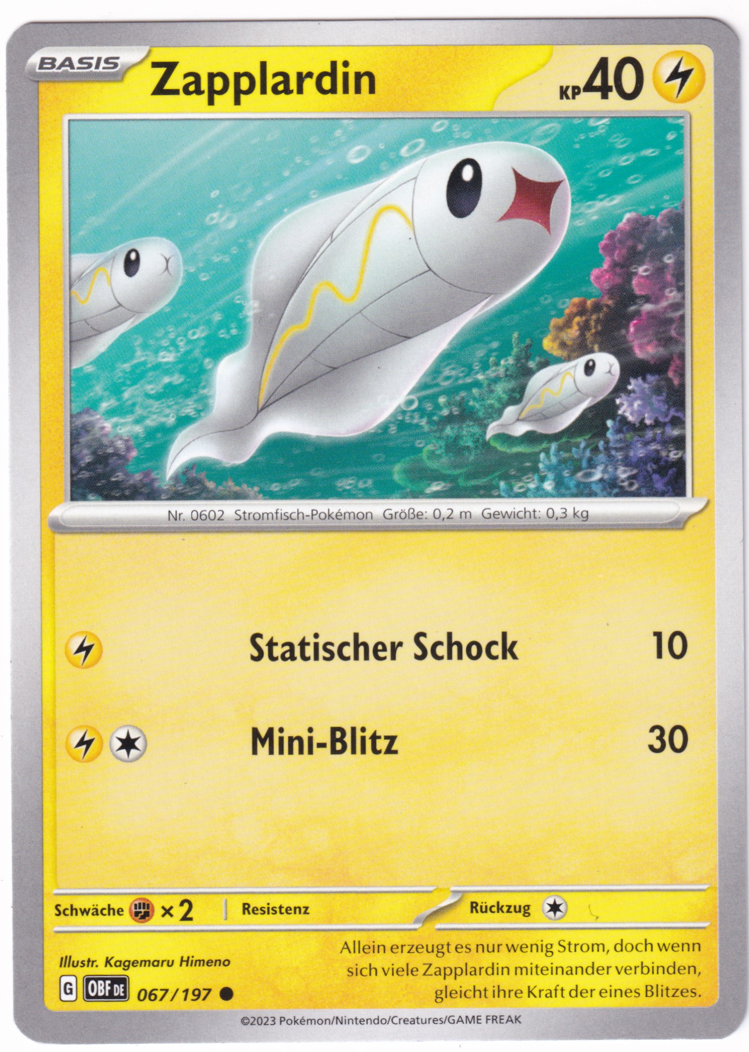 Zapplardin 067/197 Common - Obsidian Flammen Deutsch