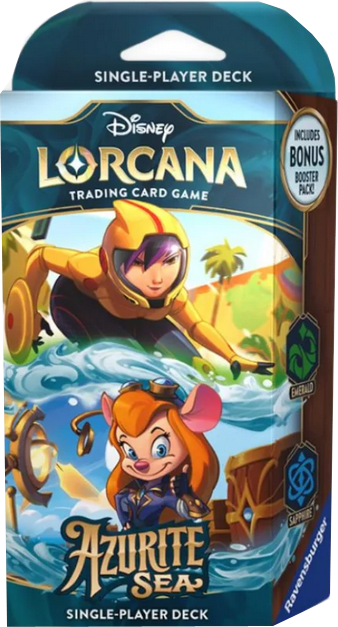 Disney Lorcana Azurite Sea Starter Deck - GoGo Tomago & Trixi (Smaragd & Saphir) englisch