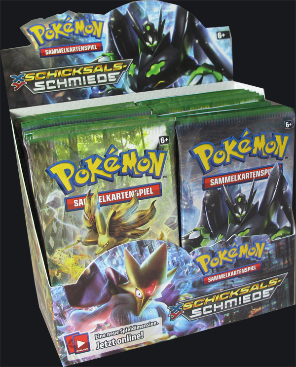 Pokemon XY Schicksals Schmiede Booster Display