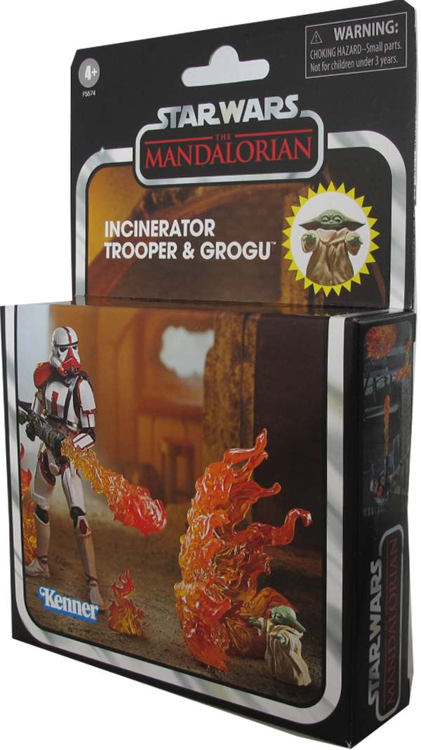 Action Figur - Star Wars - The Mandalorian - Incinerator Trooper & Grogu
