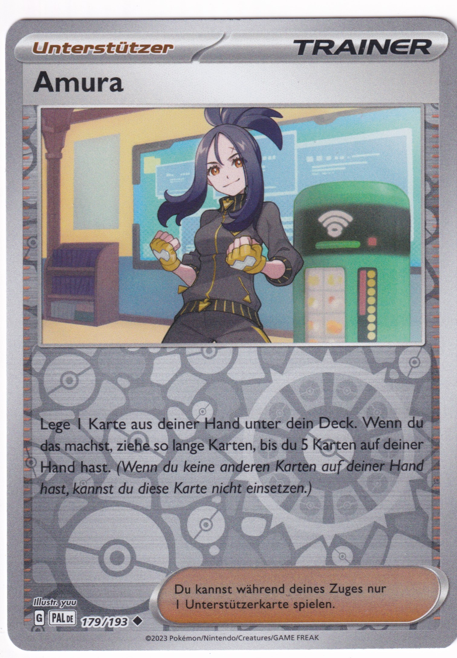 Amura 179/193 Uncommon Reverse Holo - Entwicklungen in Paldea Deutsch