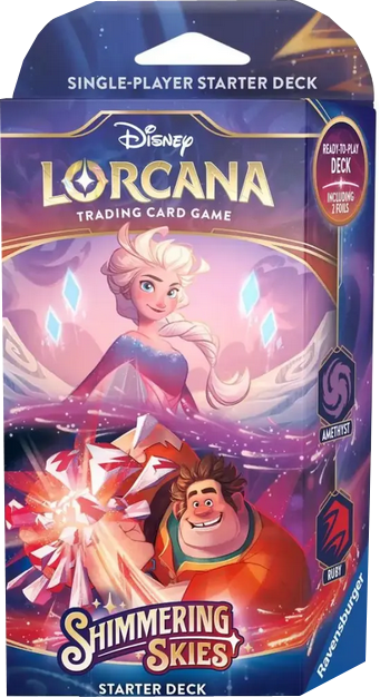 Disney Lorcana Shimmering Skies Starter Deck - Elsa & Ralph englisch (Rubin & Amethyst)