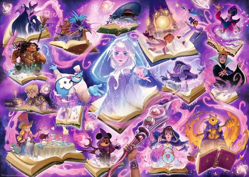 1000-Teile Puzzle - Disney: Lorcana - Glimmers of the Realm: Amethyst