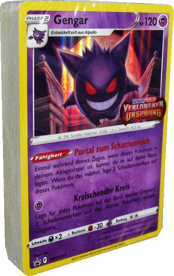 Pokemon Verlorener Ursprung B&B Stadion Box - Gengar Pre-Release Deck