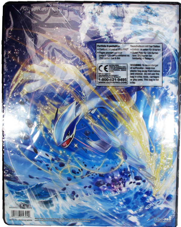 Ultra Pro Pokemon 9-Pocket Portfolio - Silberne Sturmwinde - Alola-Vulpix & Lugia