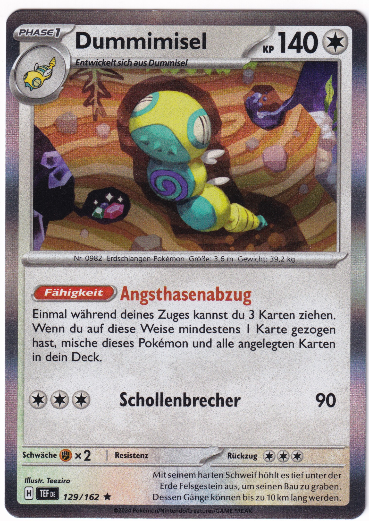Dummimisel 129/162 Rare Holo - Karmesin & Purpur - Gewalten der Zeit Deutsch