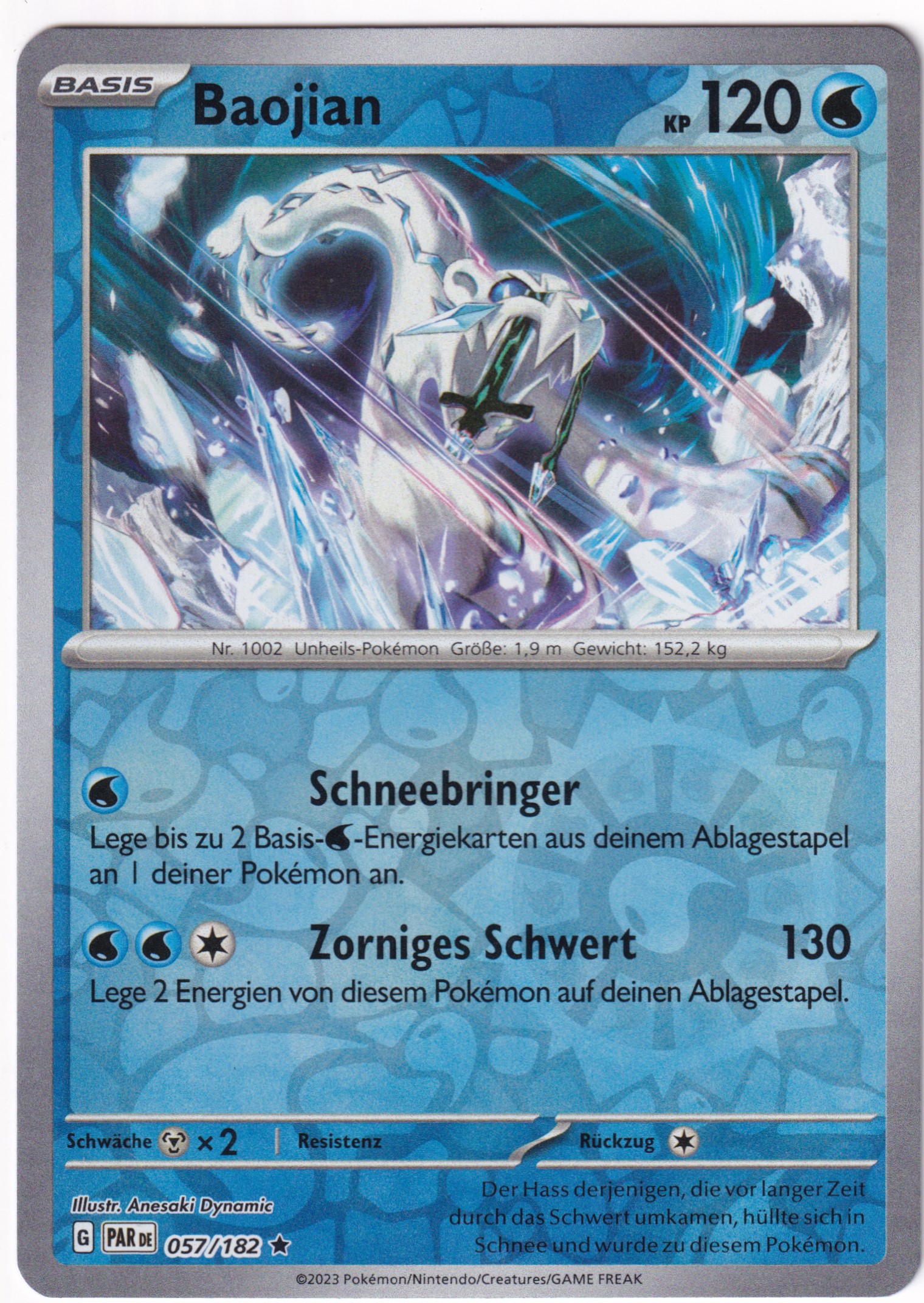 Baojian 057/182 Rare Reverse Holo - Karmesin & Purpur - Paradoxrift Deutsch