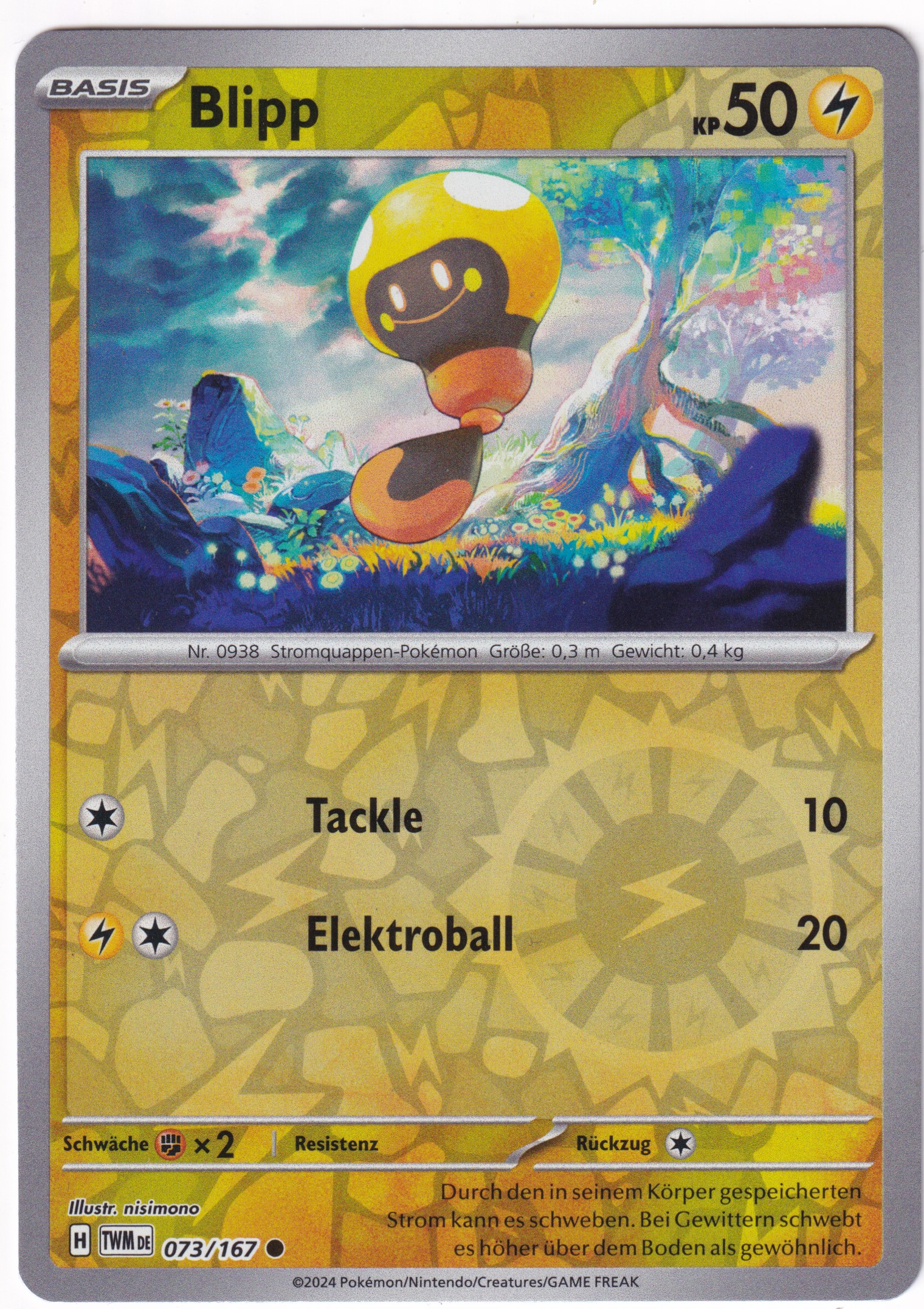 Blipp 073/167 Common Reverse Holo - Karmesin & Purpur - Maskerade im Zwielicht Deutsch