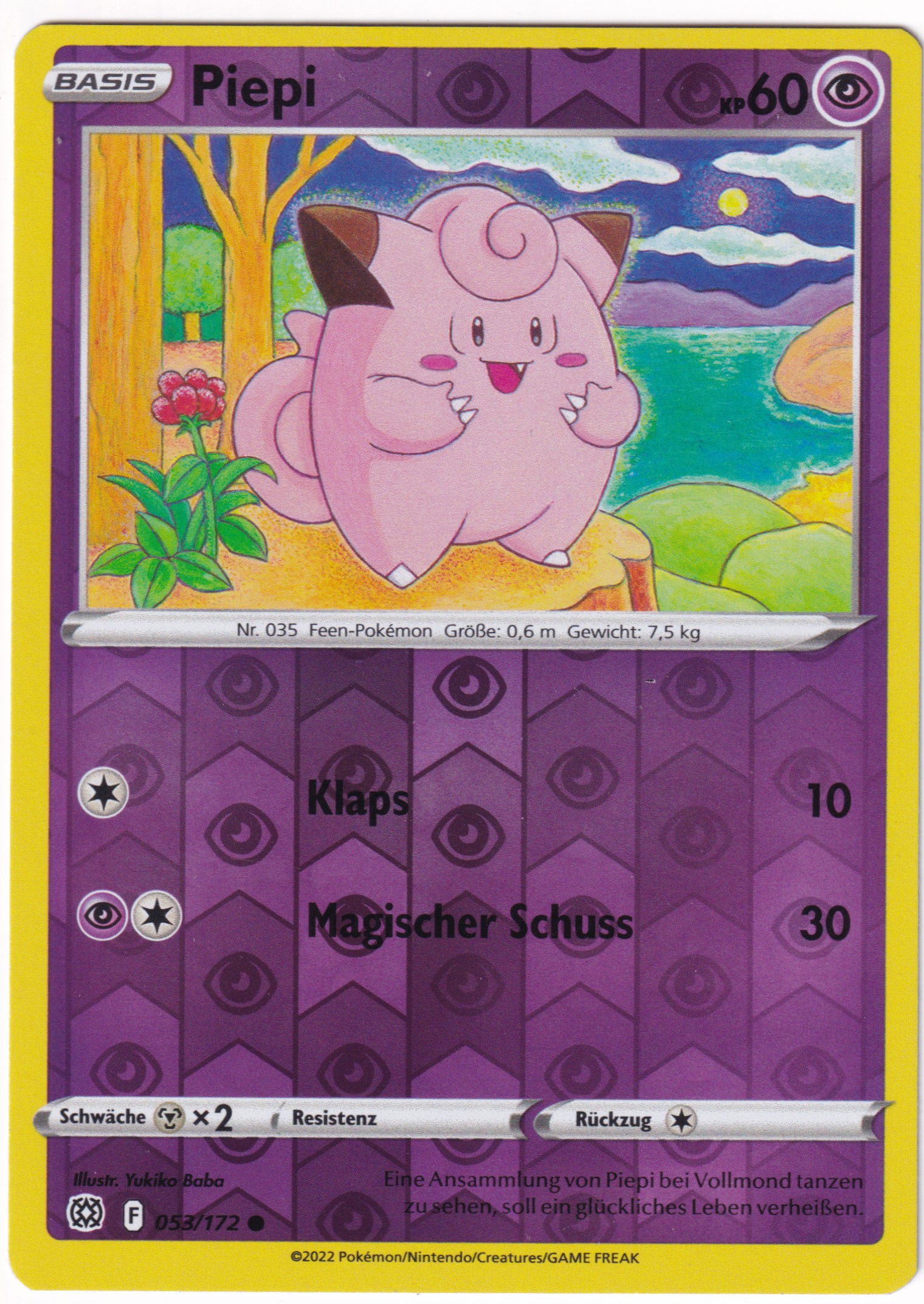 Piepi 053/172 Common Reverse Holo - Strahlende Sterne Deutsch