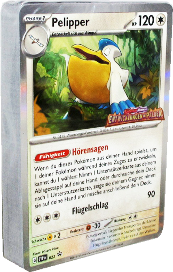 Pokemon Entwicklungen in Paldea B&B Stadion Box - Pelipper Pre-Release Deck