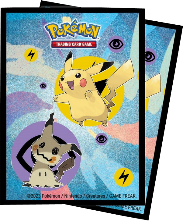 UP Pokemon - Standard - 65 Hüllen - Pikachu & Mimikyu- Deck Protector Sleeves