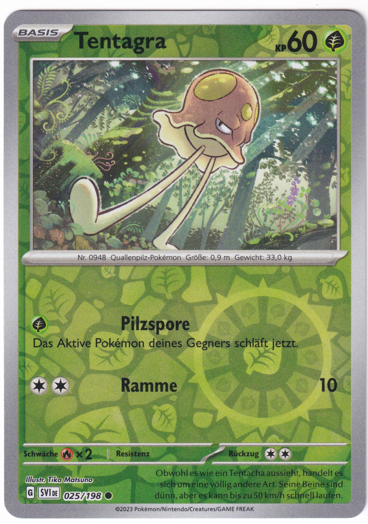 Tentagra 025/198 Common Reverse Holo  - Karmesin & Purpur Deutsch