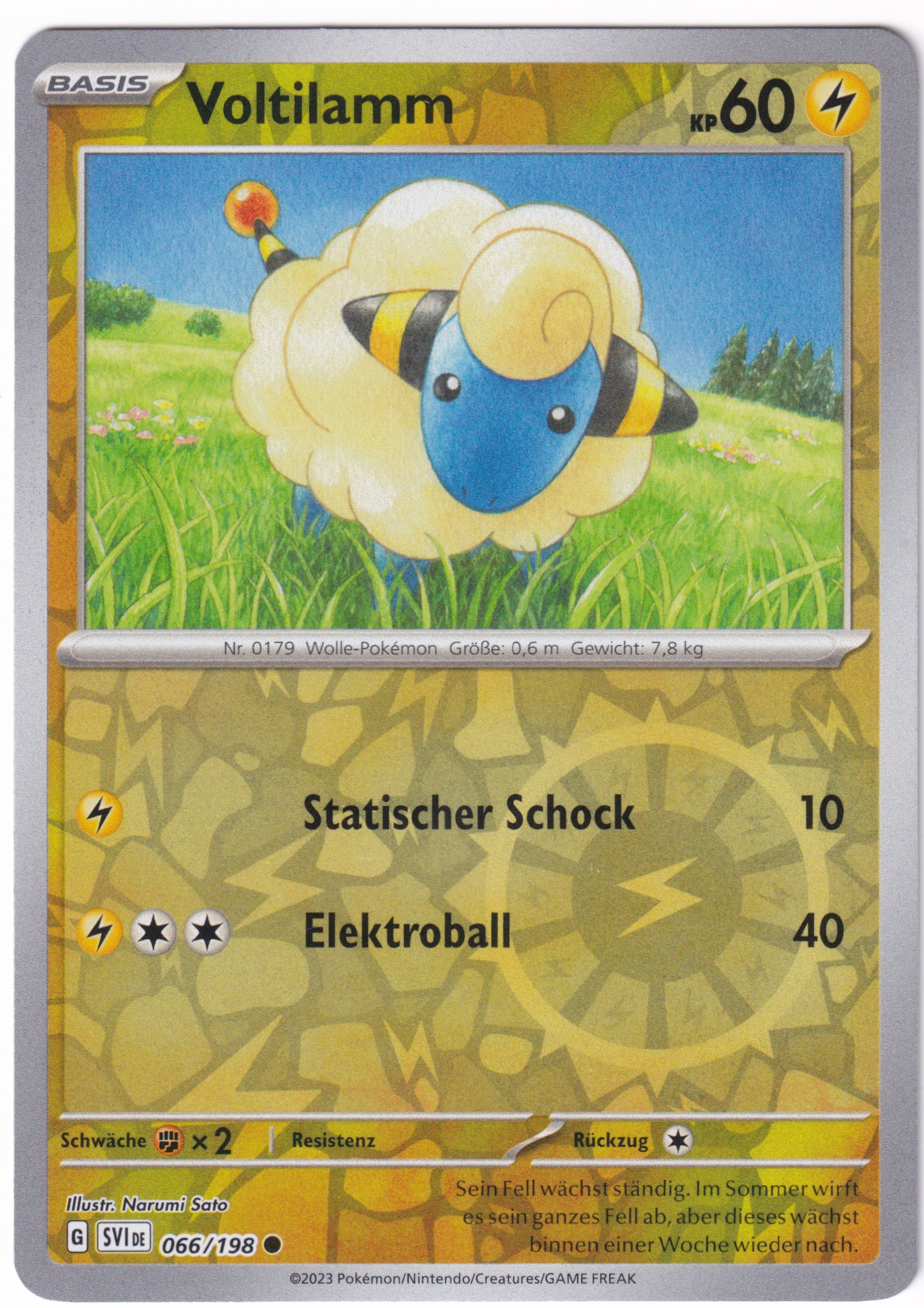 Voltilamm 066/198 Common Reverse Holo  - Karmesin & Purpur Deutsch