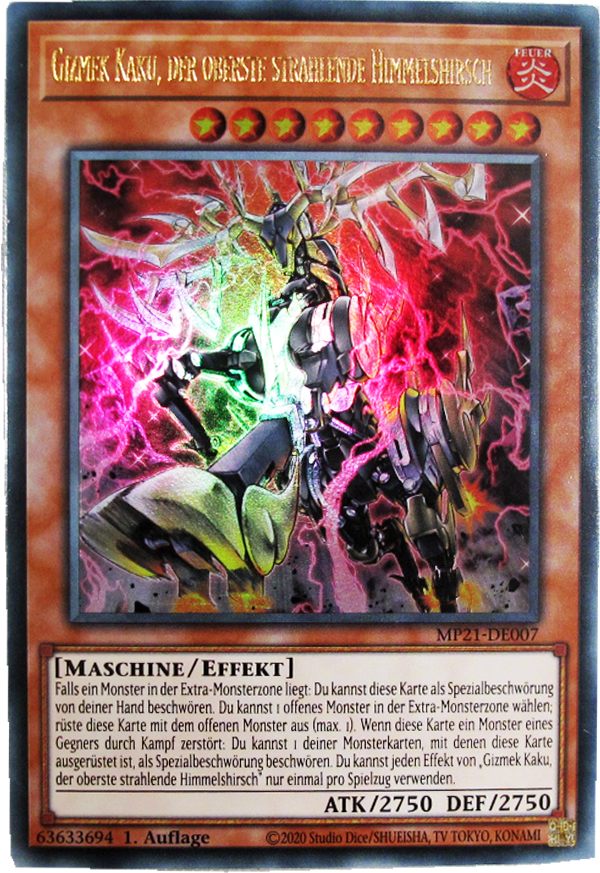 MP21-DE007 Gizmek Kaku, der oberste Strahlende Himmelshirsch Ultra Rare deutsch
