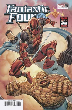 Fantastic Four Vol. 6 #33 Cover C Variant  Deadpool 30th Anniversary Cover