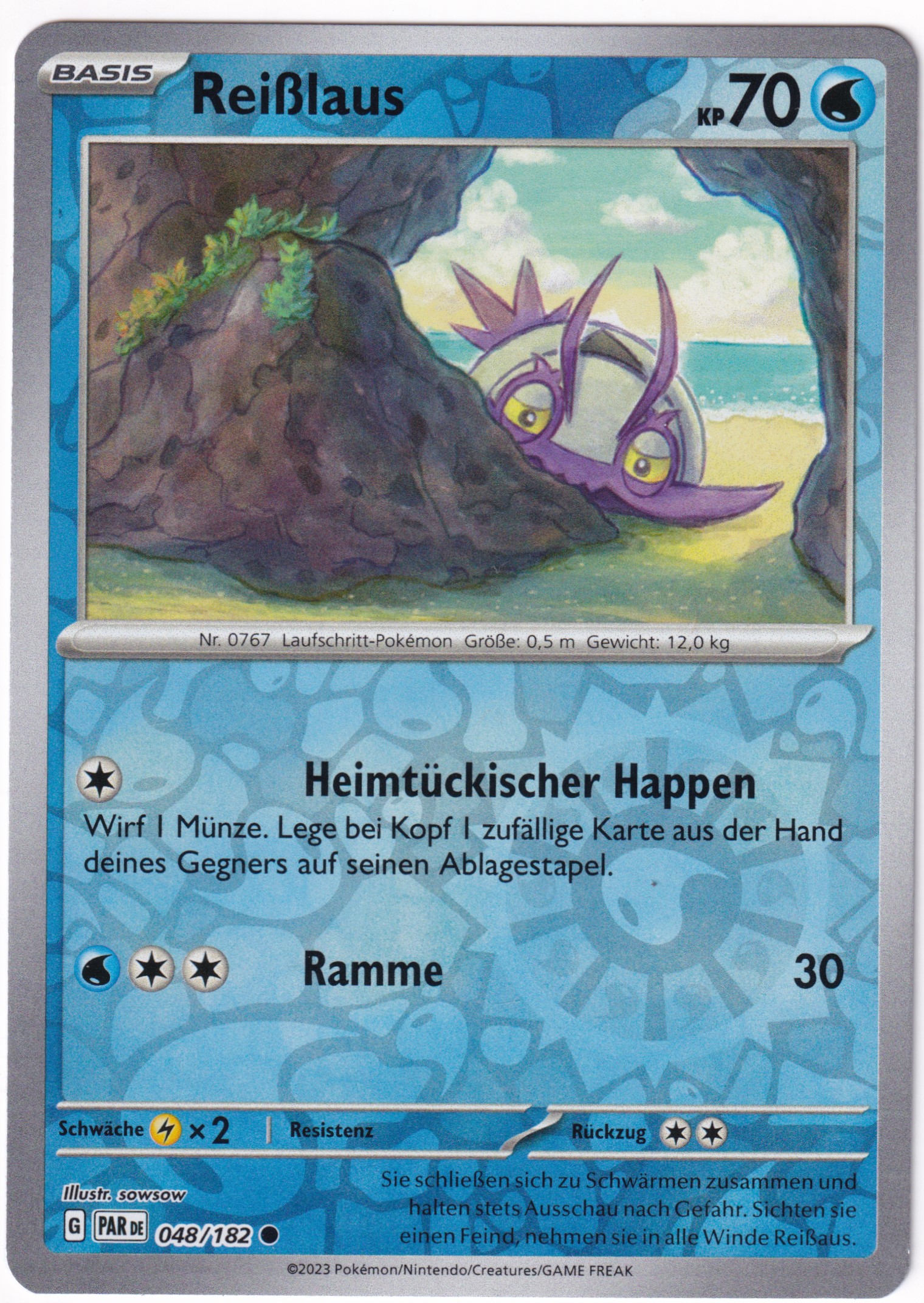 Reißlaus 048/182 Common Reverse Holo - Karmesin & Purpur - Paradoxrift Deutsch