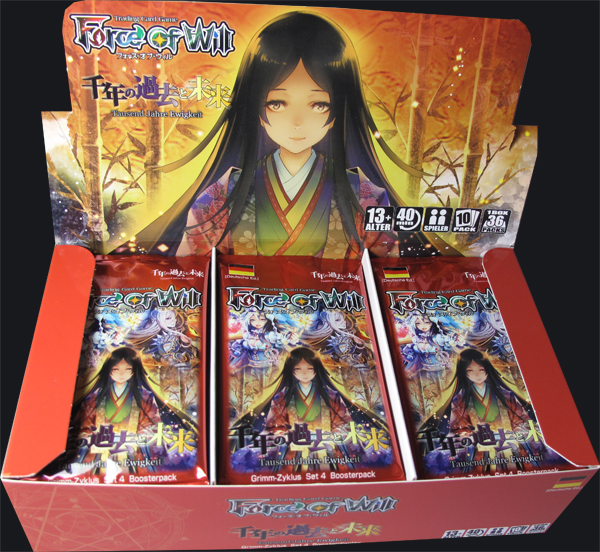 Force of Will Tausend Jahre Ewigkeit Booster Display
