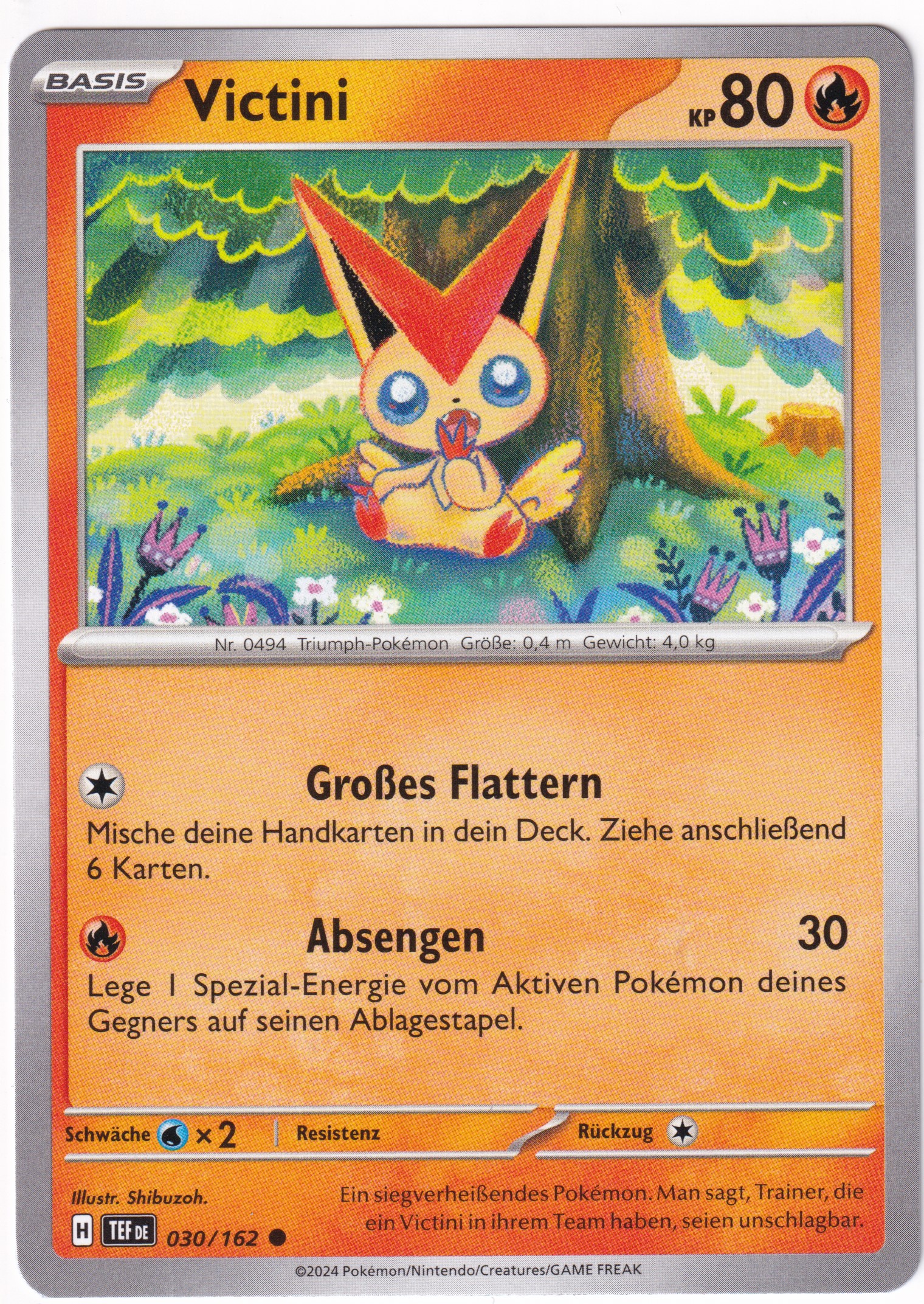 Victini 030/162 Common - Karmesin & Purpur - Gewalten der Zeit Deutsch
