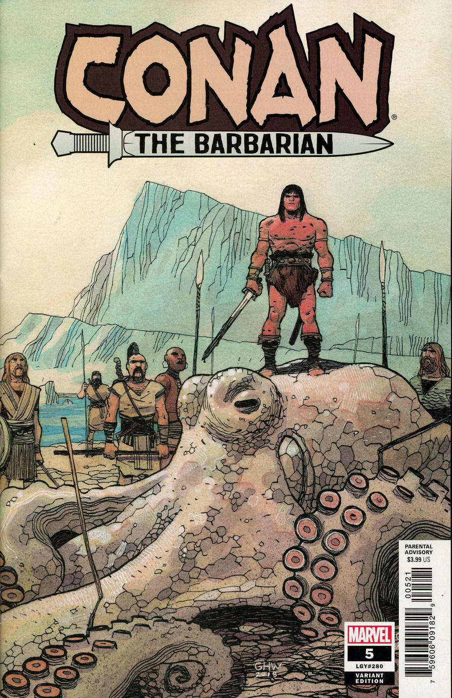 Conan The Barbarian Vol 4 #5 Cover C Incentive Gabriel Hernandez Walta Variant Cover 1:25