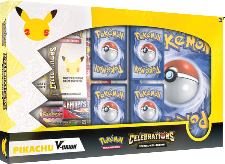Pokemon Celebrations Pikachu V-Union Spezial Kollektion deutsch