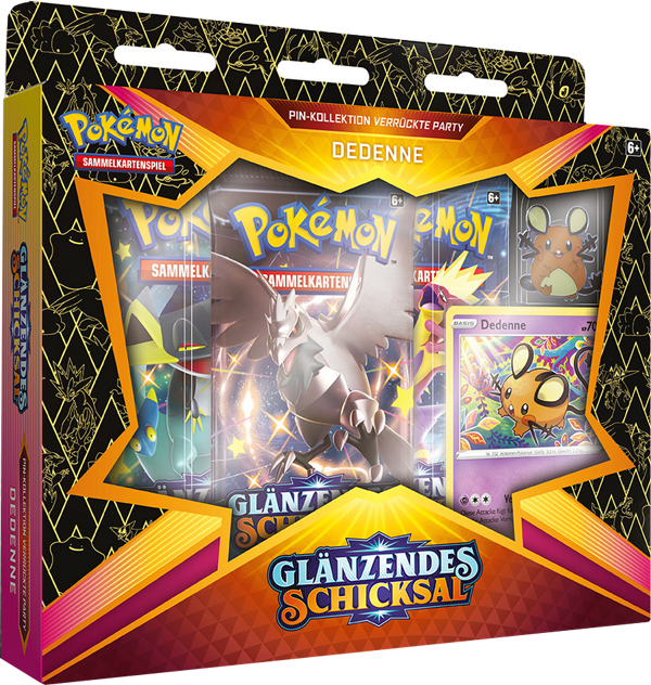 Pokemon Glänzendes Schicksal Dedenne Pin-Kollektion deutsch