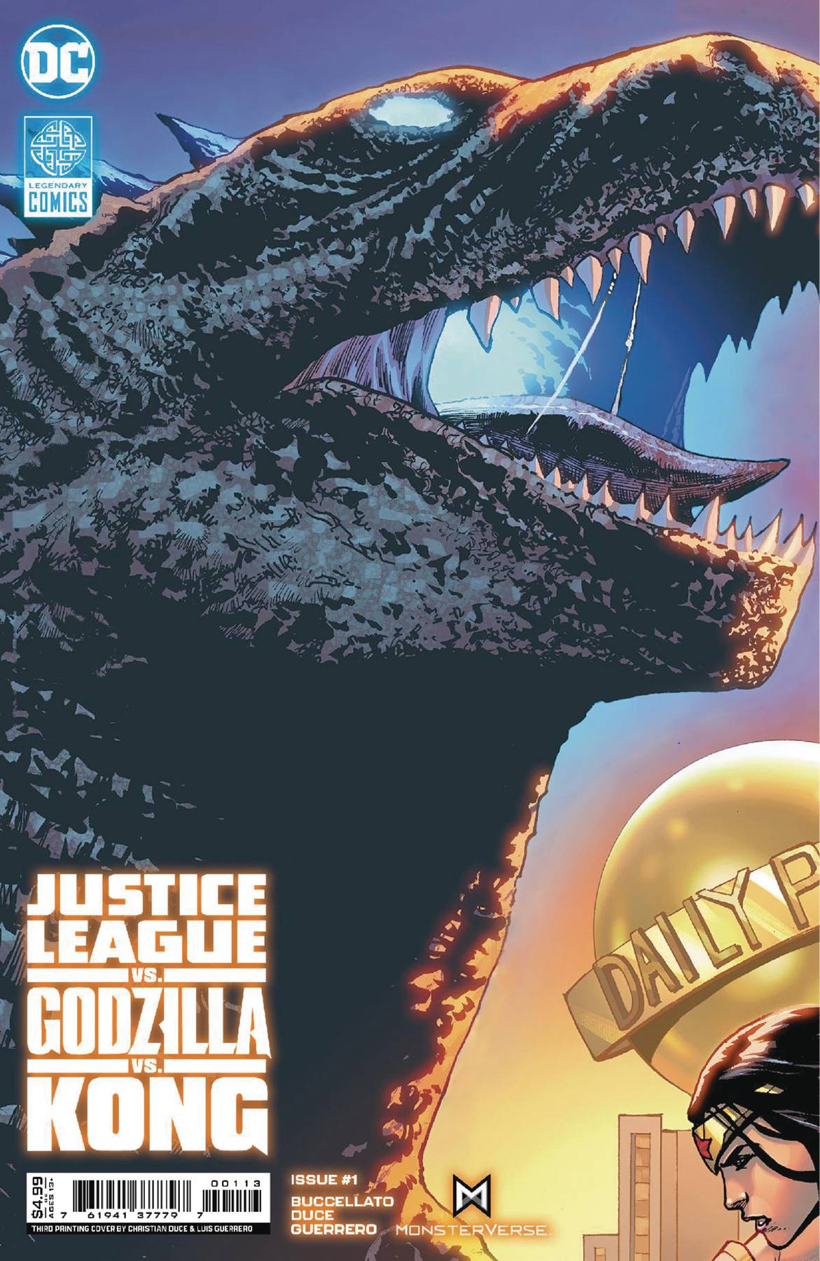 JUSTICE LEAGUE VS GODZILLA VS KONG #1 FINAL PTG CONNECT CVR