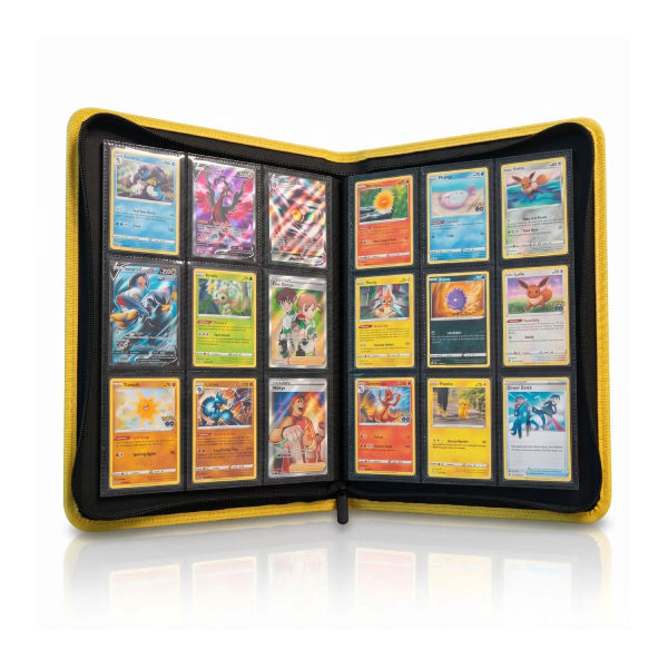 Evoretro 9-Pocket Zipper Binder - Yellow
