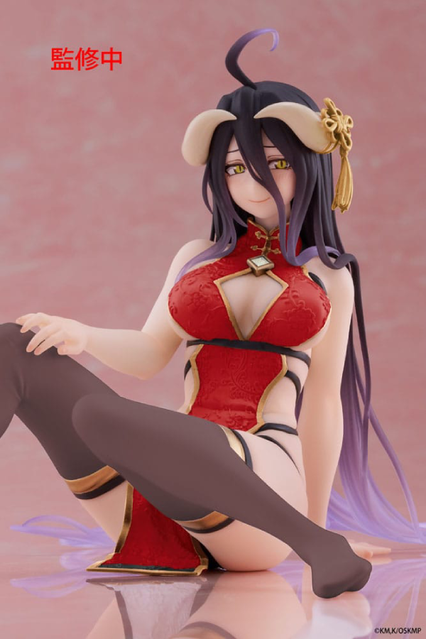 Figur - Overlord - Desktop Cute Figure - Albedo (Chinese Dress Ver.) Renewal