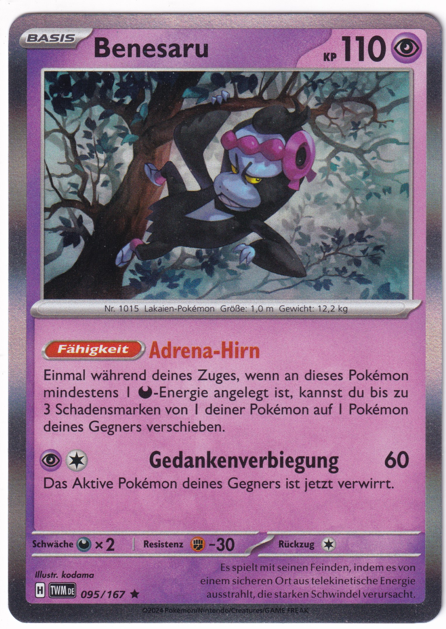 Benesaru 095/167 Rare Holo - Karmesin & Purpur - Maskerade im Zwielicht Deutsch