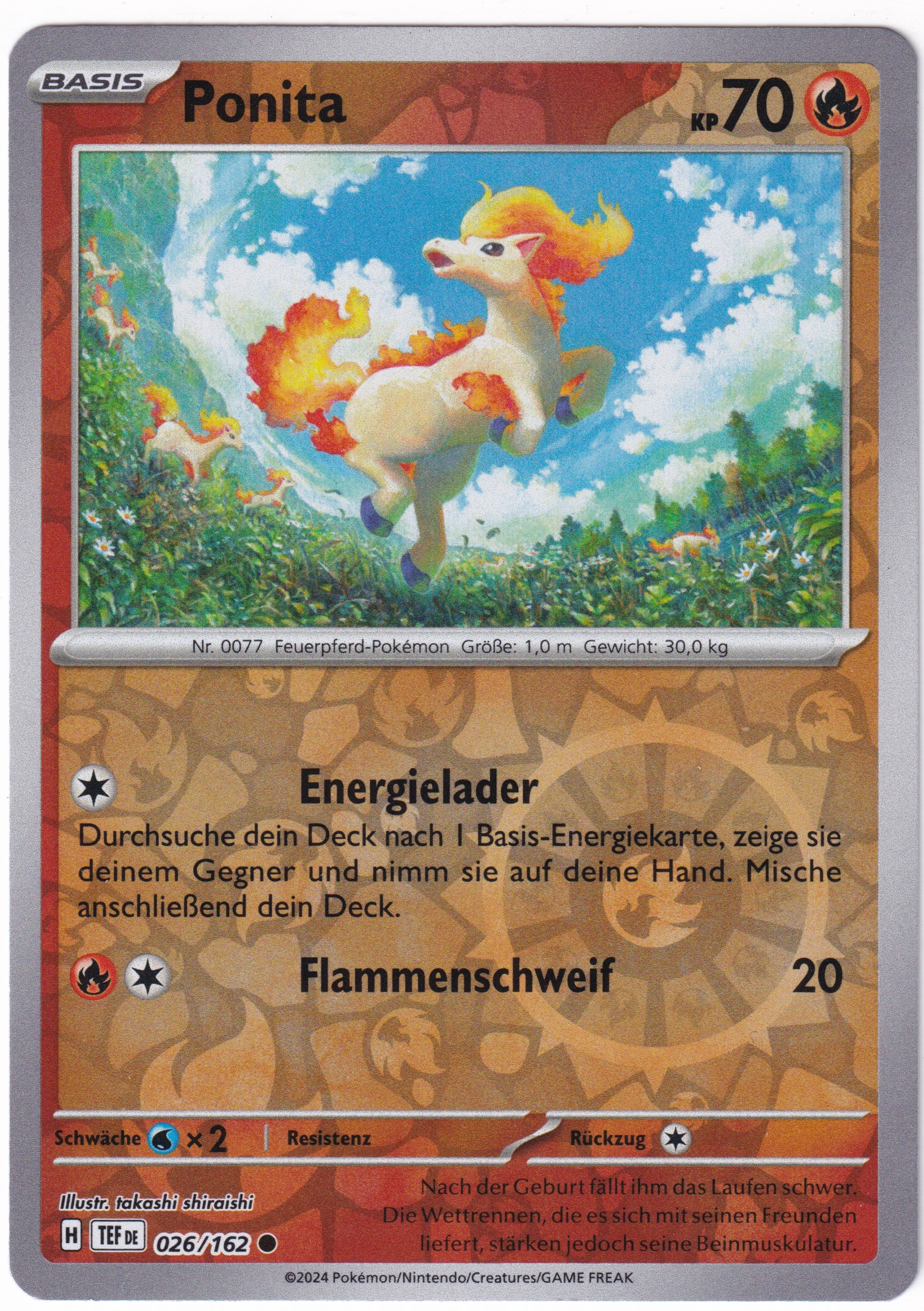 Ponita 026/162 Common Reverse Holo - Karmesin & Purpur - Gewalten der Zeit Deutsch