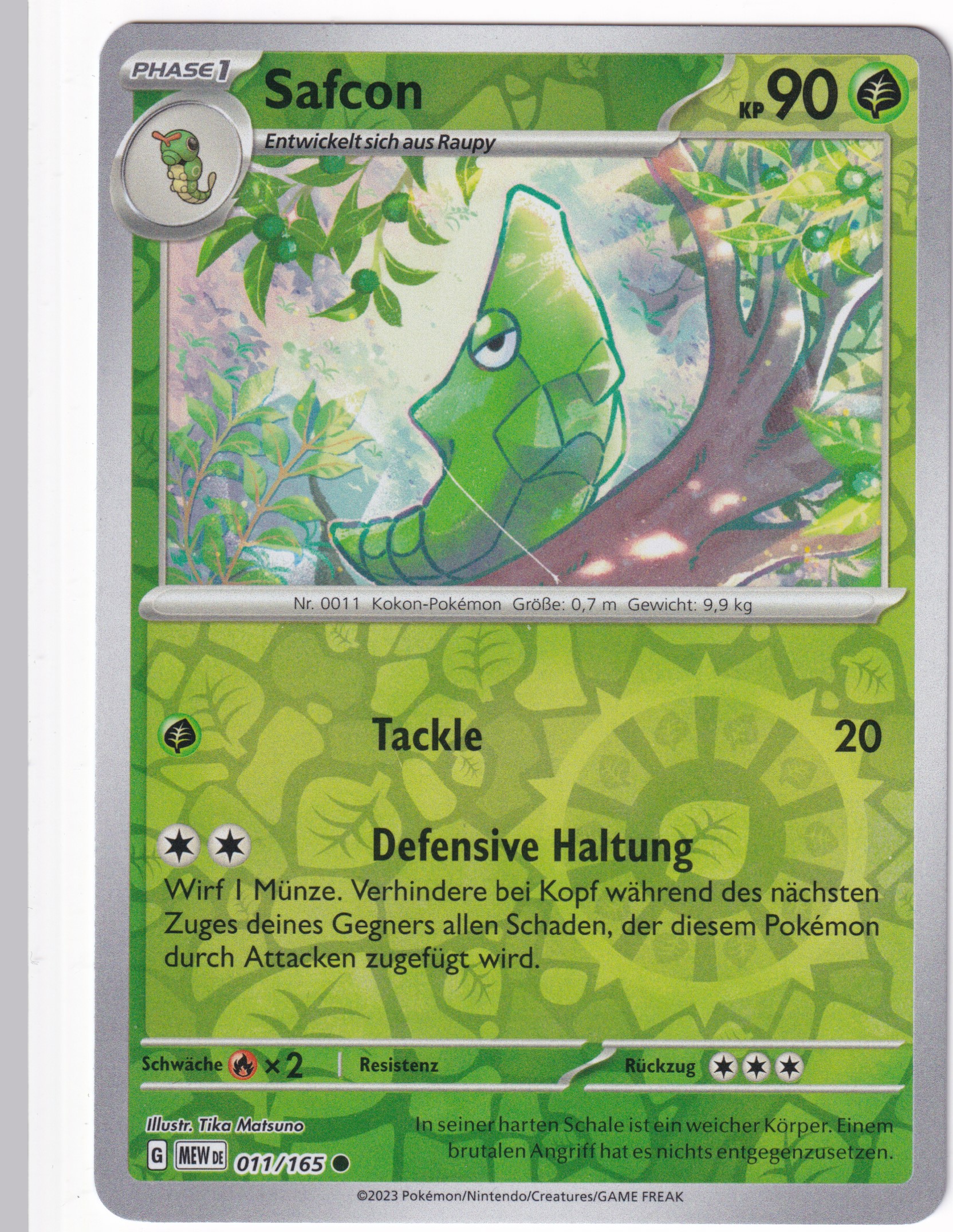 Safcon 011/165 Common Reverse Holo - Karmesin & Purpur - 151 Deutsch