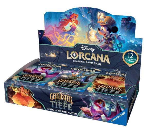 Disney Lorcana Geflüster aus der Tiefe Booster Display deutsch