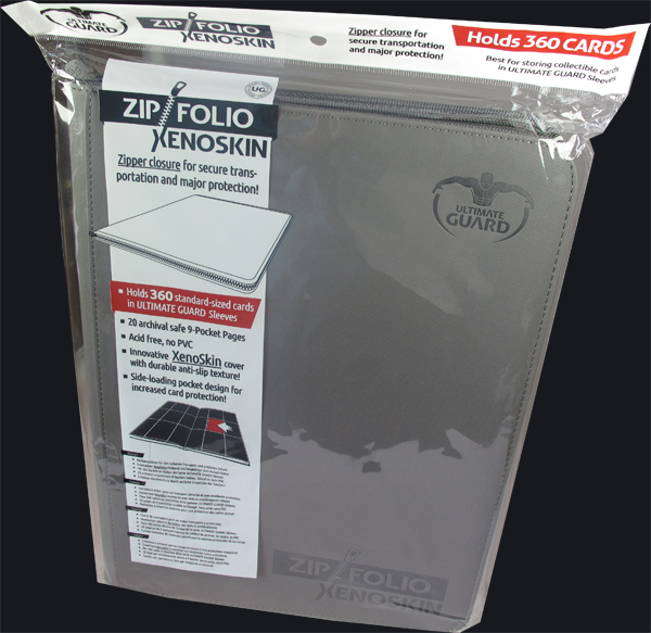 Ultimate Guard - 18er Pocket Zipfolio Xenoskin - Grey