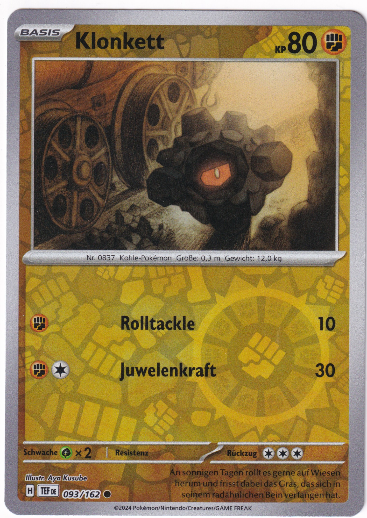 Klonkett 093/162 Common Reverse Holo - Karmesin & Purpur - Gewalten der Zeit Deutsch