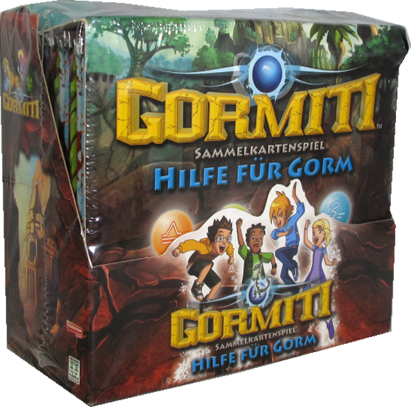 Gormiti Sammelkartenspiel Hilfe für Gorm Booster Display deutsch