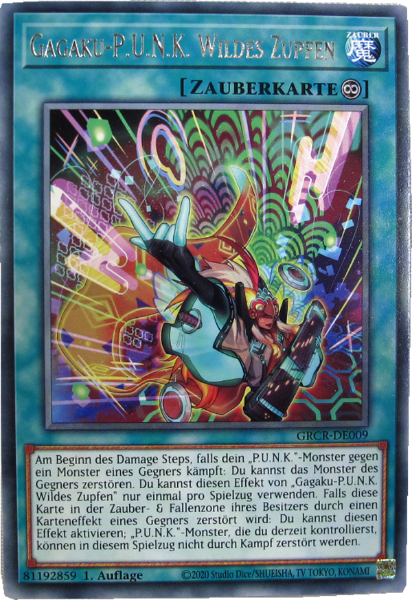 GRCR-DE009 Gagaku-P.U.N.K. Wildes Zupfen Rare deutsch