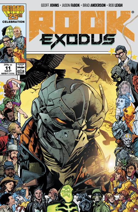ROOK EXODUS #11 CVR D BRYAN HITCH GEIGER #25 ANNIVERSARY VAR