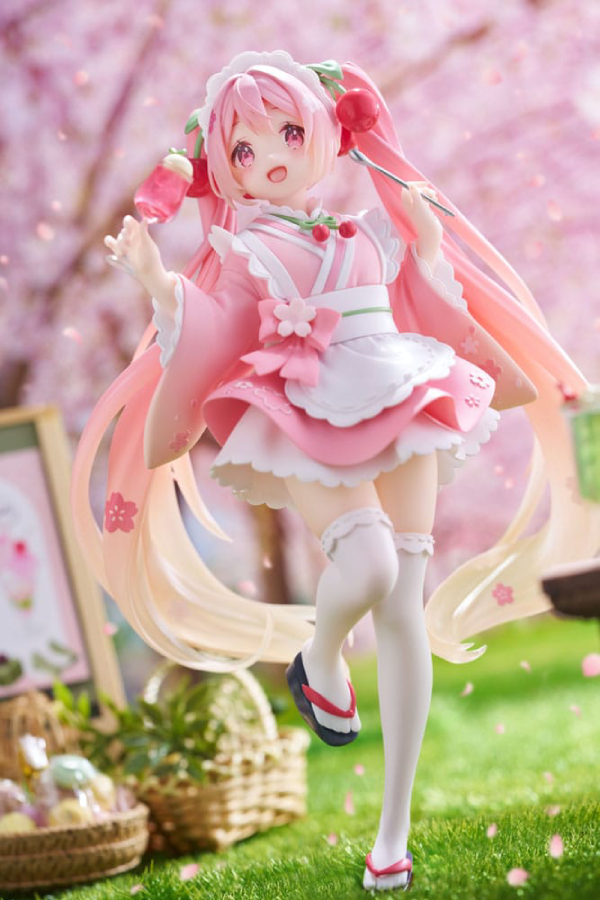 Figur - Hatsune Miku - Newley Written Figure - Sakura Miku (Japanese Cafe Ver.) Reissue