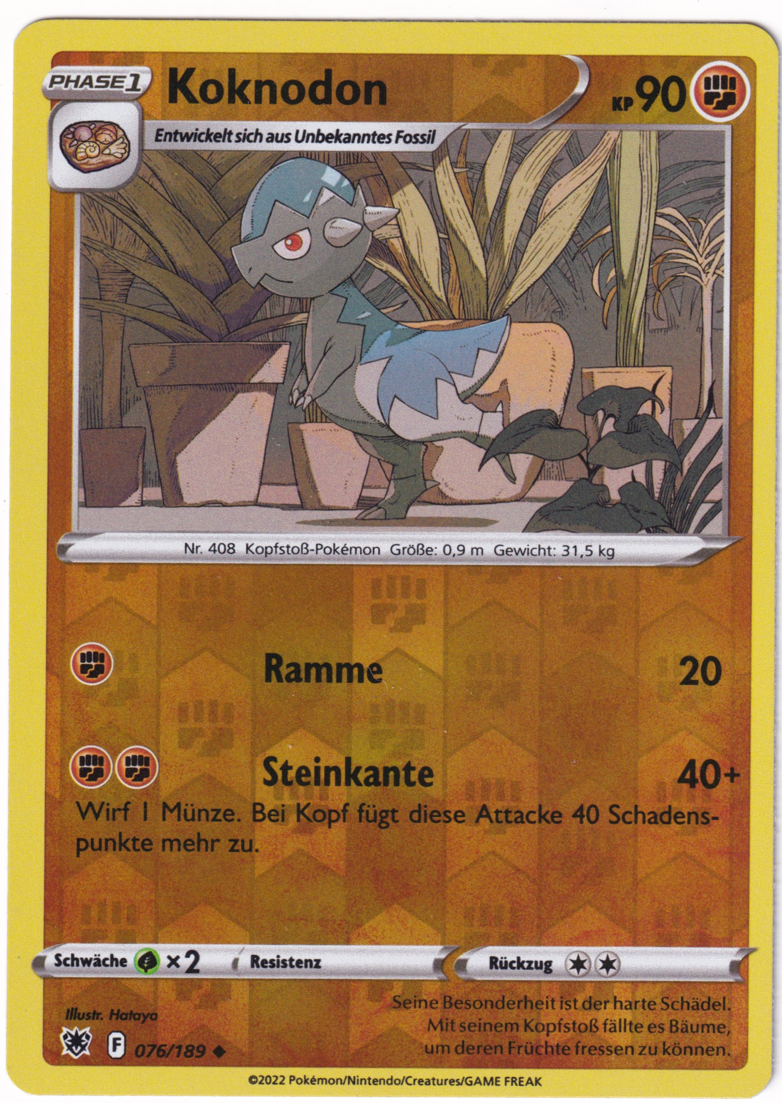Koknodon 076 /189 Uncommon Reverse Holo - Astralglanz Deutsch