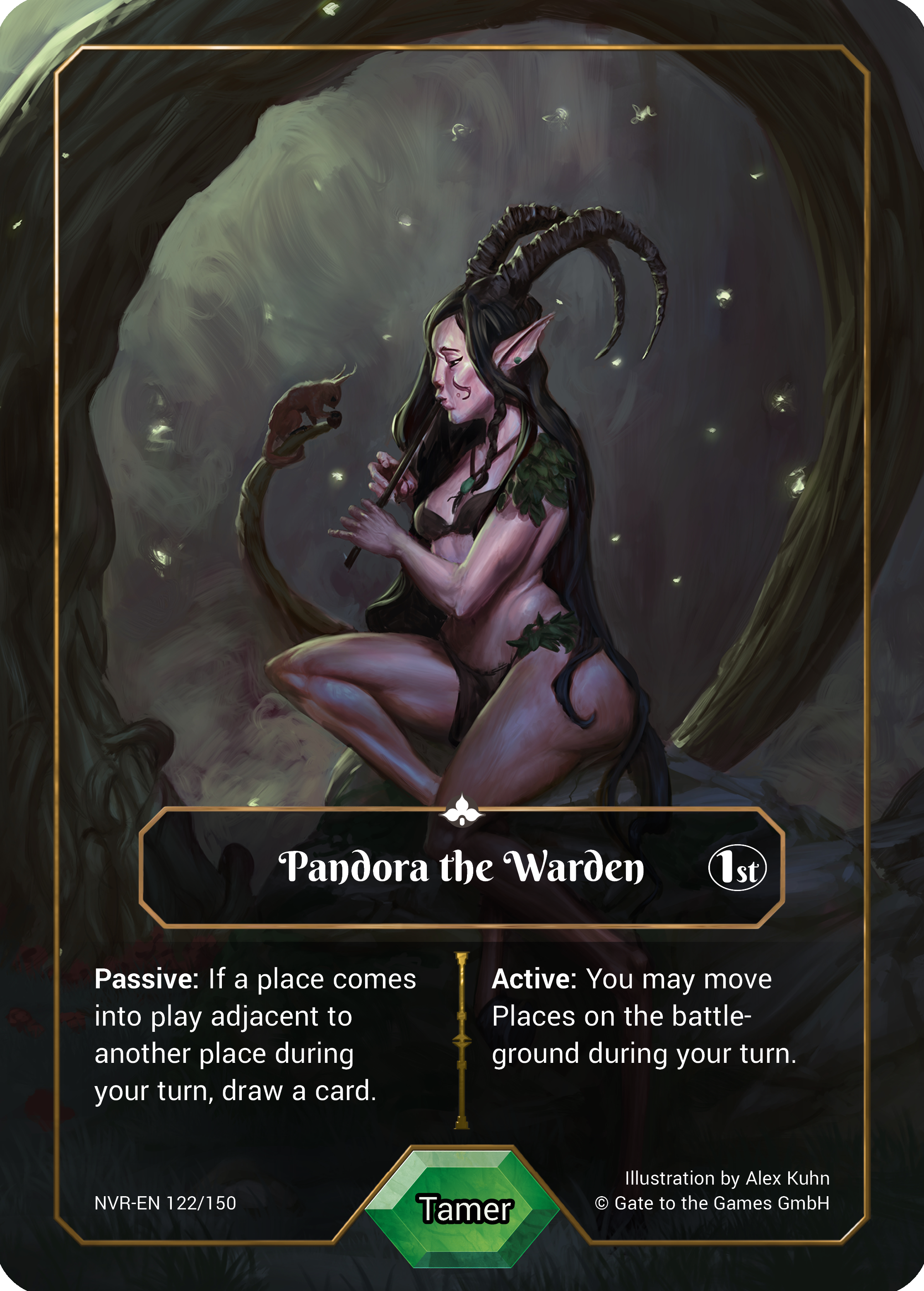 Pandora the Warden 122/150 Legendary Parallel Foil - Alpha 1. Edition EN