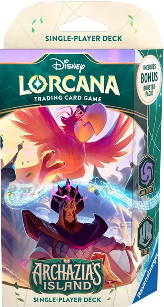 Disney Lorcana Archazia's Island Starter Deck - Jago & Dschafar (Amethyst & Stahl) englisch