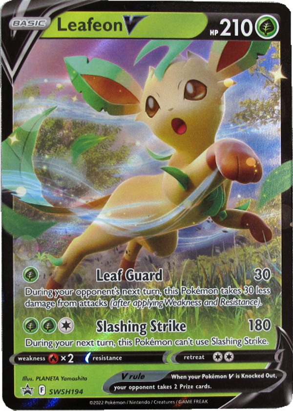 Pokemon SWSH194 Leafeon V Promo Einzelkarte englisch