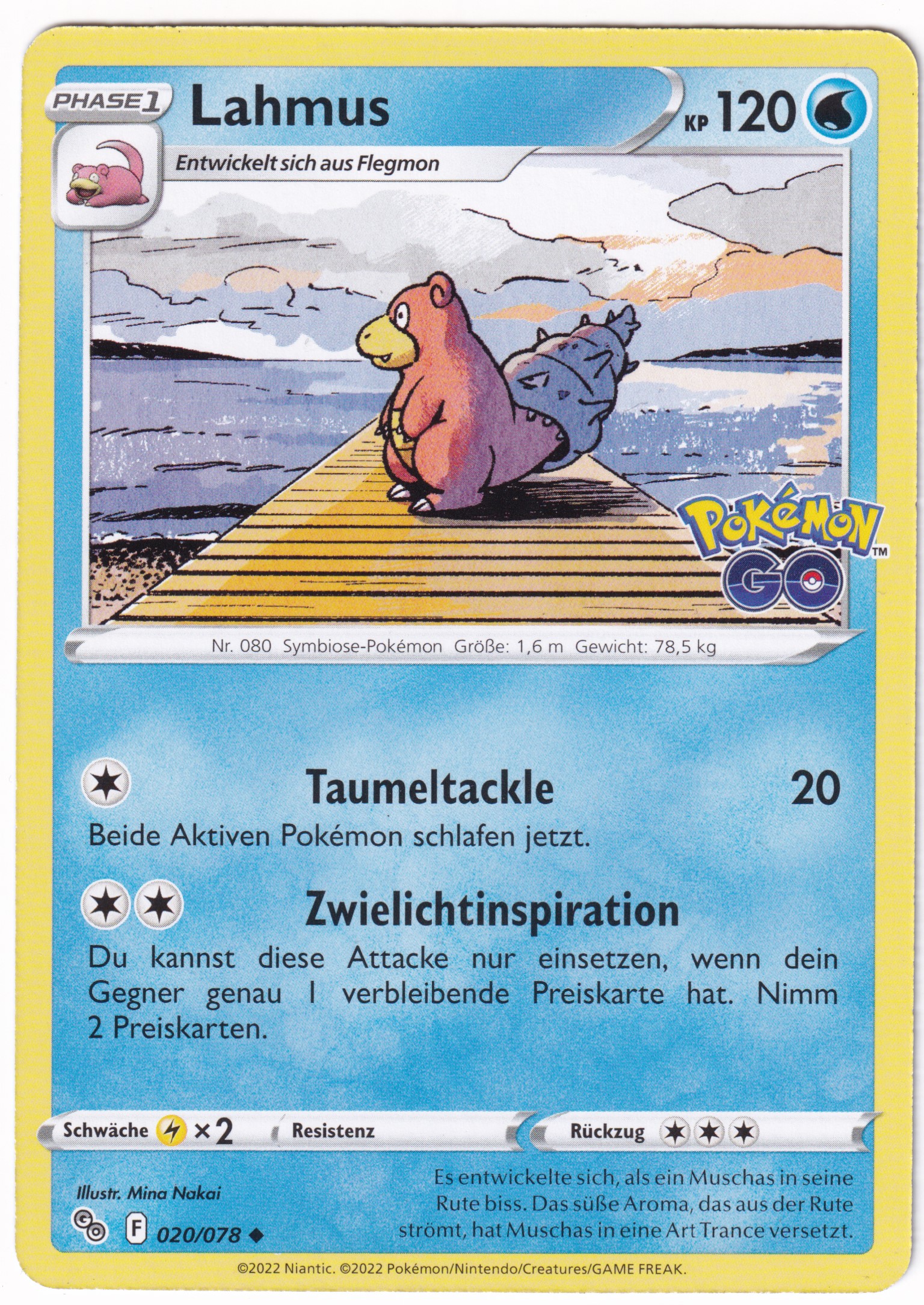 Lahmus 020 /78 Uncommon - Pokemon Go Deutsch