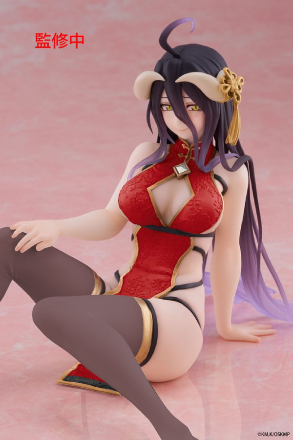 Figur - Overlord - Desktop Cute Figure - Albedo (Chinese Dress Ver.) Renewal