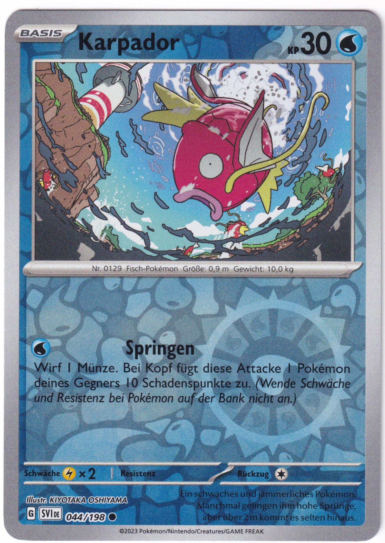 Karpador 044/198 Common Reverse Holo  - Karmesin & Purpur Deutsch