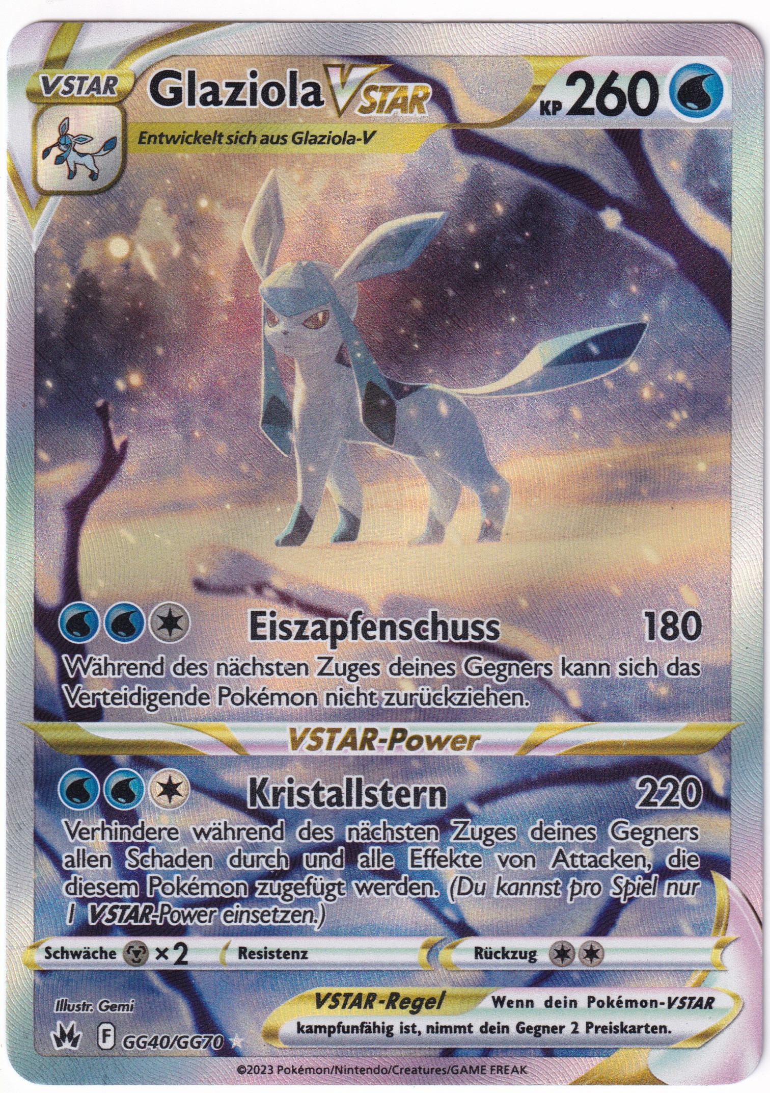 Glaziola-Vstar GG40/GG70 Galar-Gallerie  - Zenit der Könige Deutsch
